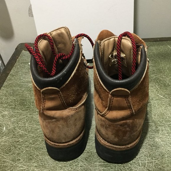 VINTAGE VIBRAM LEATHER HIKING BOOTS SIZE 8 - Picture 5 of 8